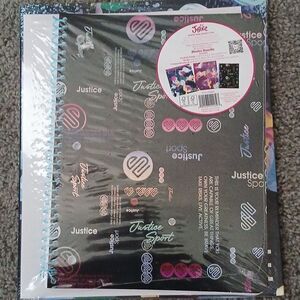 Justice  School Binder Notebook Folder Gift Set New Sealed